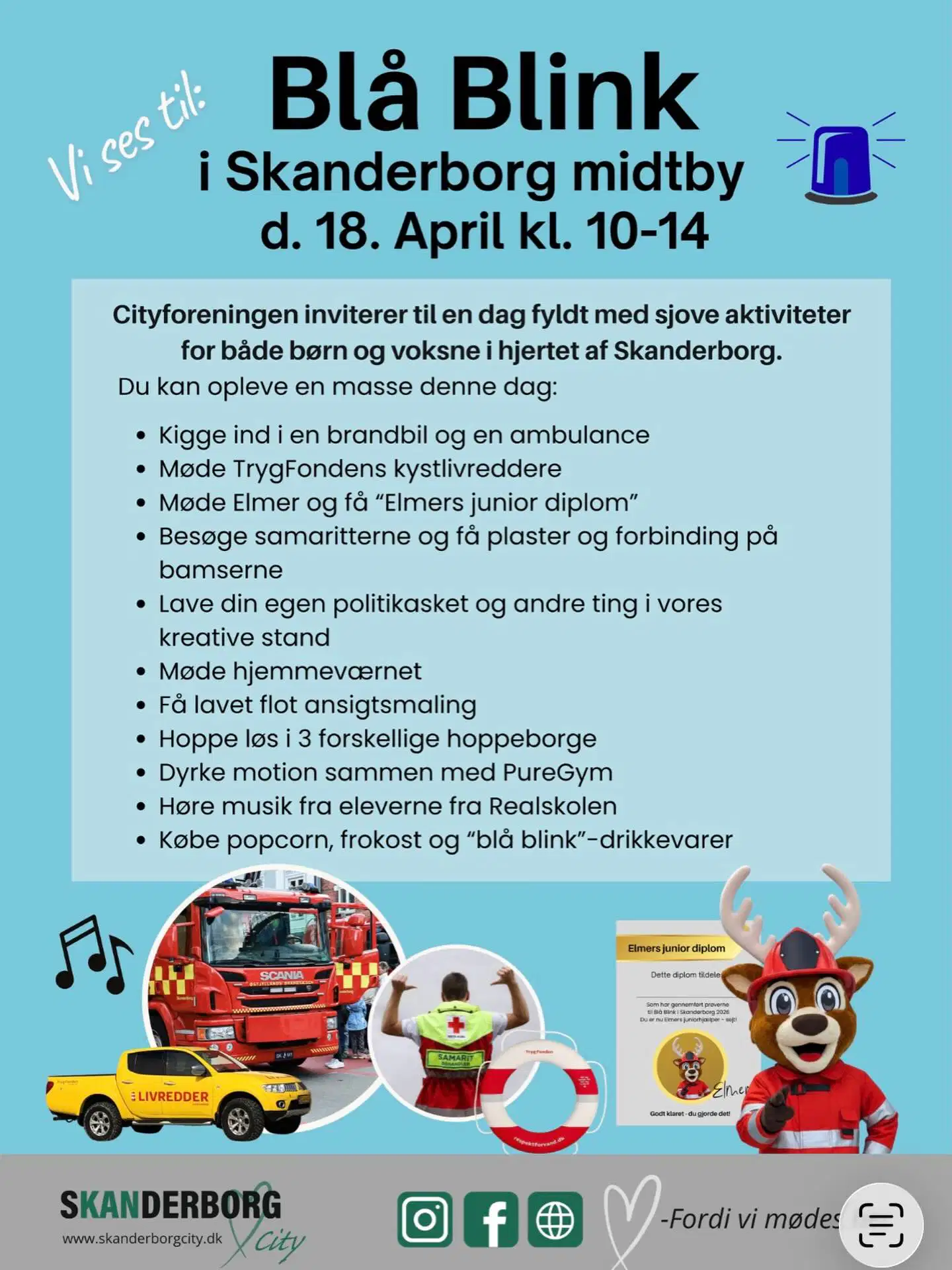 Jeg maler i Skanderborg til blå blink event 🧑‍🎨🖌️ kom og hyg ☺️